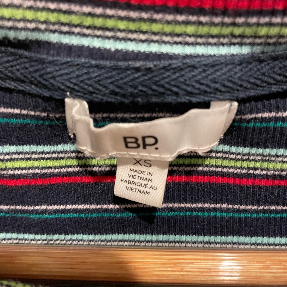 BP Striped Ruffled Crop Top - Picture 3 of 5